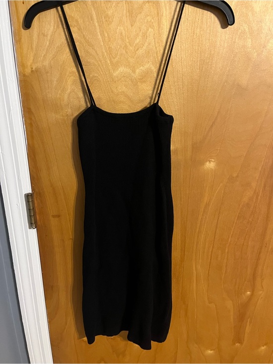 Brandy Melville Dresses & Skirts - Brandy Melville Black Ribbed Mini Slip Dress